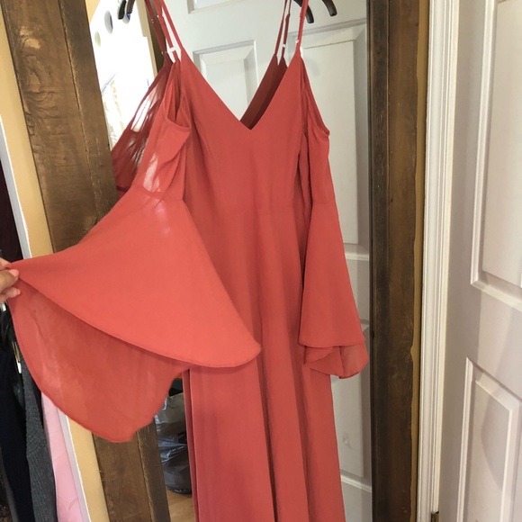 lulus rusty rose dress